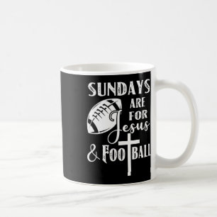 Zondagen zijn voor Jezus en voetbal grappig christ Koffiemok