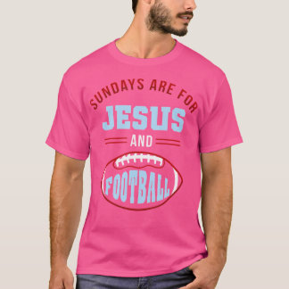 Zondagen zijn voor Jezus Football T-shirt