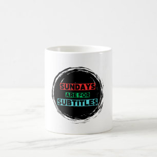 Zondagen zijn voor ondertiteling Coffee Mok