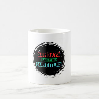 Zondagen zijn voor ondertiteling Coffee Mok