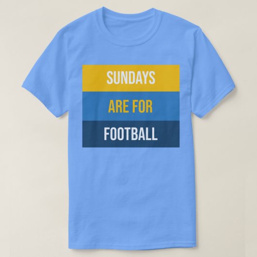 Zondagen zijn voor t-shirt (Design voorkant)