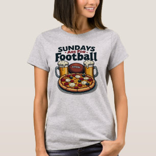 Zondagen zijn voor voetbal, bier en pizza T-shirt