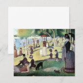 Zondagmiddag, eiland La Grande Jatte door Seurat (Voorkant / Achterkant)