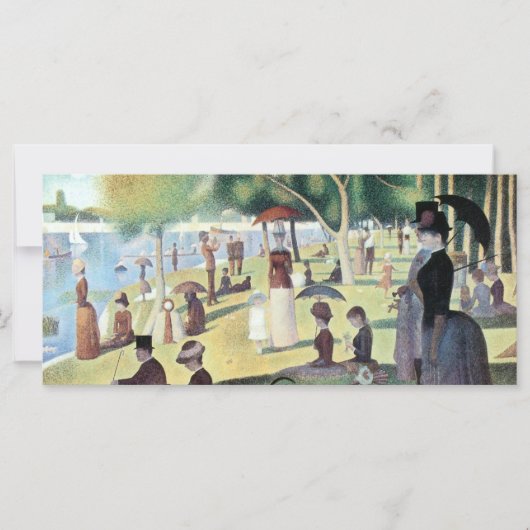 Zondagmiddag, eiland La Grande Jatte door Seurat (Voorkant)