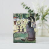 Zondagmiddag, eiland La Grande Jatte door Seurat Briefkaart (Staand voorkant)