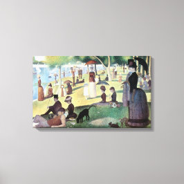 Zondagmiddag, eiland La Grande Jatte door Seurat Canvas Afdruk