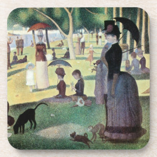 Zondagmiddag, eiland La Grande Jatte door Seurat Drankjes Onderzetter