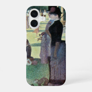 Zondagmiddag, eiland La Grande Jatte door Seurat iPhone 16 Hoesje