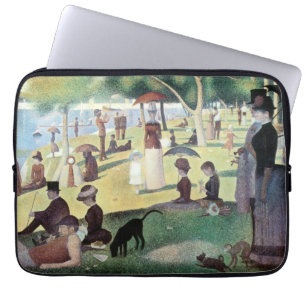 Zondagmiddag, eiland La Grande Jatte door Seurat Laptop Sleeve