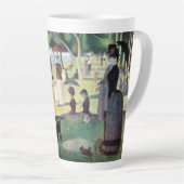 Zondagmiddag, eiland La Grande Jatte door Seurat Latte Mok (Rechterhoek)