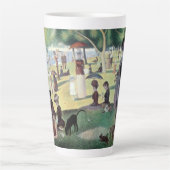 Zondagmiddag, eiland La Grande Jatte door Seurat Latte Mok (Voorkant)