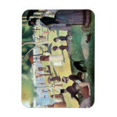 Zondagmiddag, eiland La Grande Jatte door Seurat Magneet (Verticaal)