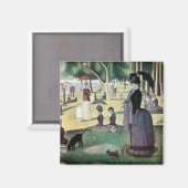Zondagmiddag, eiland La Grande Jatte door Seurat Magneet (Voorkant / Achterkant)