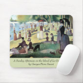 Zondagmiddag, eiland La Grande Jatte door Seurat Muismat (Met muis)