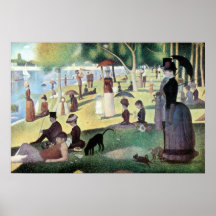 Zondagmiddag, eiland La Grande Jatte door Seurat