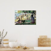 Zondagmiddag, eiland La Grande Jatte door Seurat Poster (Keuken)