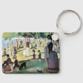 Zondagmiddag, eiland La Grande Jatte door Seurat Sleutelhanger (Voorkant)