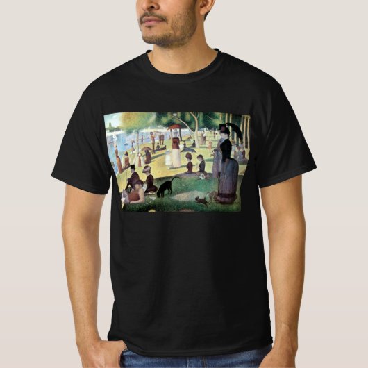 Zondagmiddag, eiland La Grande Jatte door Seurat T-shirt (Voorkant)