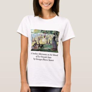 Zondagmiddag, eiland La Grande Jatte door Seurat T-shirt
