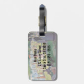 Zondagmiddag op het eiland La Grande Jatte Bagagelabel (Achterkant verticaal)