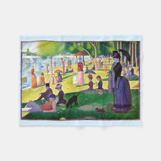 zondagmiddag op het eiland La Grande Jatte Fleece Deken (Voorkant (Horizontaal))