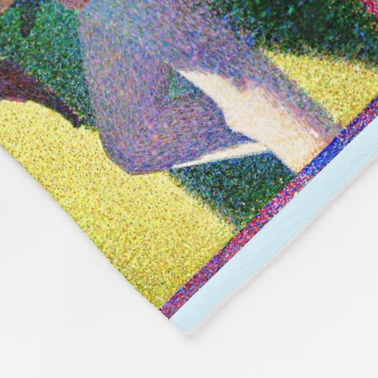 zondagmiddag op het eiland La Grande Jatte Fleece Deken (Hoek)