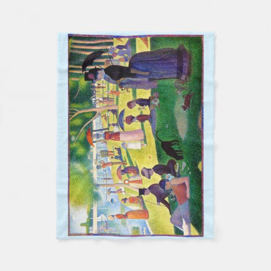 zondagmiddag op het eiland La Grande Jatte Fleece Deken (Voorkant)