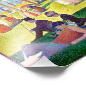 zondagmiddag op het eiland La Grande Jatte Foto Afdruk (Hoek)