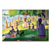 zondagmiddag op het eiland La Grande Jatte Foto Afdruk (Voorkant)