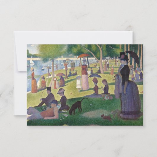 Zondagmiddag op het eiland La Grande Jatte Kaart (Voorkant)