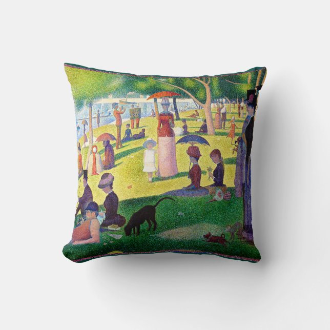 zondagmiddag op het eiland La Grande Jatte Kussen (Voorkant)