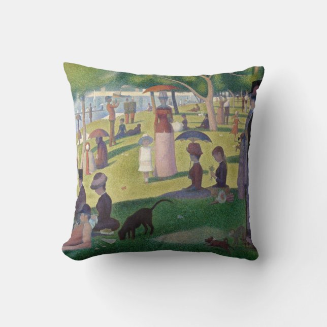 Zondagmiddag op het eiland La Grande Jatte Kussen (Voorkant)