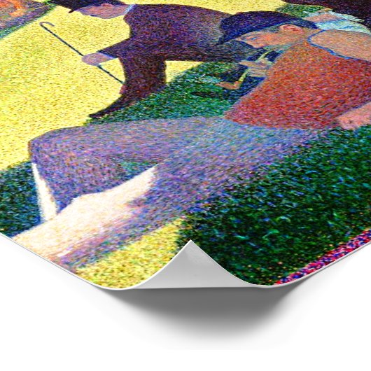 zondagmiddag op het eiland La Grande Jatte Poster (Hoek)