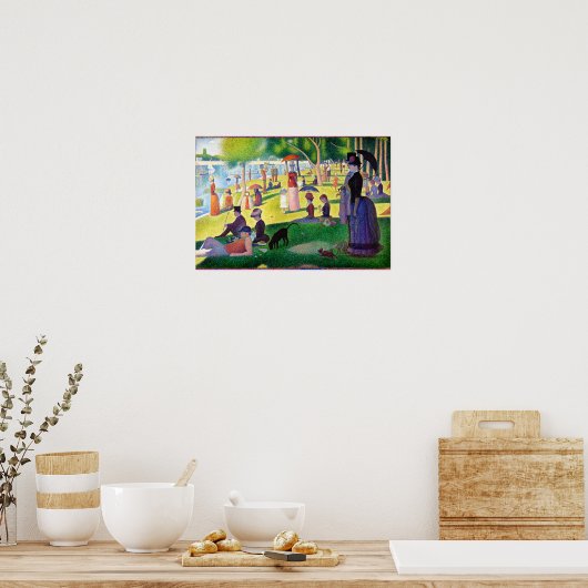 zondagmiddag op het eiland La Grande Jatte Poster (Keuken)