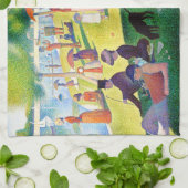 zondagmiddag op het eiland La Grande Jatte Theedoek (Gevouwen)