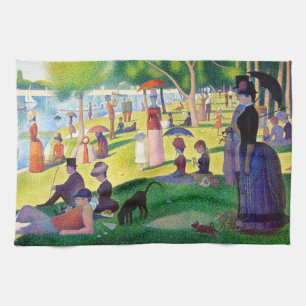 zondagmiddag op het eiland La Grande Jatte Theedoek
