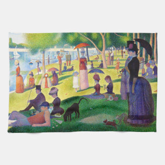 zondagmiddag op het eiland La Grande Jatte Theedoek