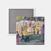 Zondagmiddag op het eiland magneet (Voorkant / Achterkant)