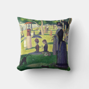 Zondagmiddag op La Grande door Georges Seurat Kussen
