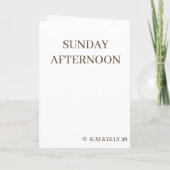 Zondagmiddag - Pasen Kaart (Achterkant)