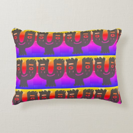 zondagochtend gelukkig gezicht accent kussen (Voorkant)