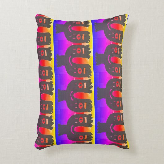 zondagochtend gelukkig gezicht accent kussen (Voorkant(Verticaal))