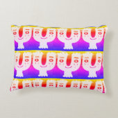 zondagochtend gelukkig gezicht accent kussen (Achterkant)