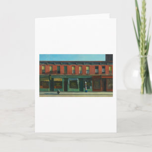 Zondagochtend vroeg - Edward Hopper Kaart
