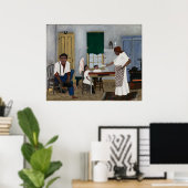 Zondagochtendontbijt, beroemd schilderij poster (Thuiskantoor)