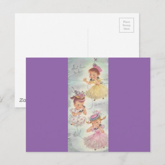 zondagse roddel briefkaart (Voorkant / Achterkant)