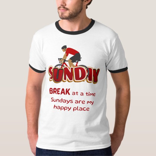 Zondagsrust op een moment t-shirt (Voorkant)