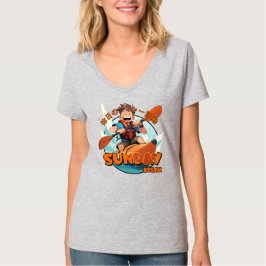 zondagsrust | Vrouwen V-hals T-shirt