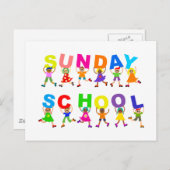 zondagsschool briefkaart (Voorkant / Achterkant)