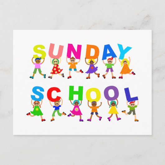 zondagsschool briefkaart (Voorkant)